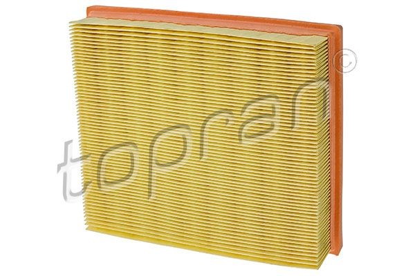 TOPRAN 407 734 Air filter 49mm, 201mm, 235mm, rectangular, Foam, Filter Insert