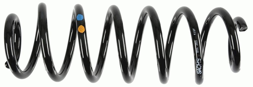 SACHS 994 363 Coil spring Coil spring with constant wire diameter, blue, Orange
