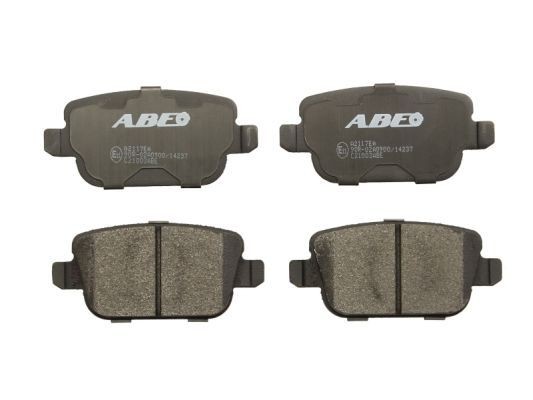 ABE Rear Axle, not prepared for wear indicator Height: 43,2mm, Width: 95,2mm, Thickness: 16mm Brake pads C2I003ABE buy