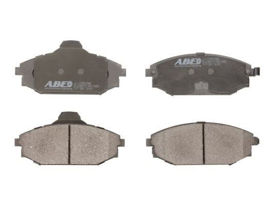ABE C10507ABE Brake pad set Front Axle, with acoustic wear warning