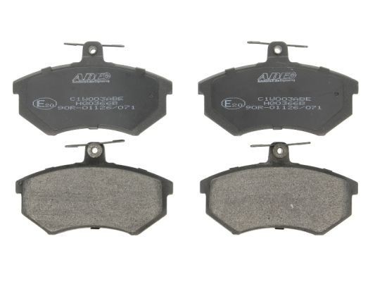ABE C1W003ABE Brake pad set Front Axle, not prepared for wear indicator