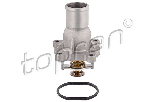 TOPRAN 207 933 Engine thermostat Opening Temperature: 92°C, with seal, with housing, Metal Housing