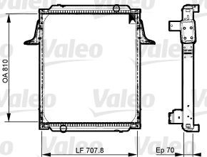 VALEO 733537 Kühler, Motorkühlung für RENAULT TRUCKS Premium LKW in Original Qualität