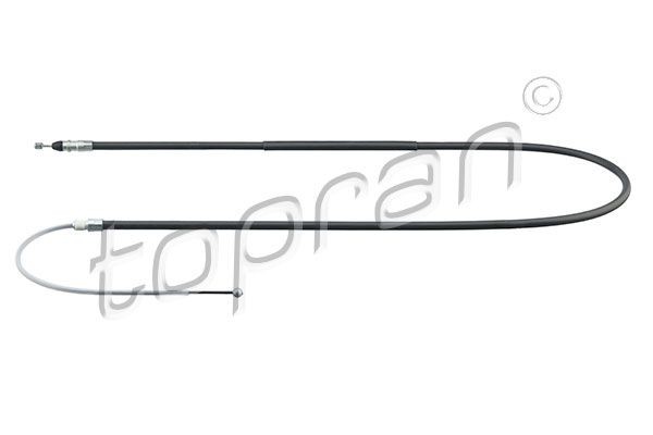 TOPRAN 501 719 Hand brake cable Left Rear