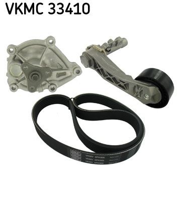 Mini CLUBMAN Water Pump + V-Ribbed Belt Kit SKF VKMC 33410 cheap