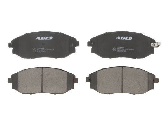 ABE C10021ABE Brake pad set Front Axle, with acoustic wear warning