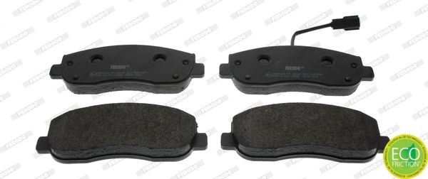 FVR4347 Set of brake pads 25147 FERODO incl. wear warning contact, without accessories