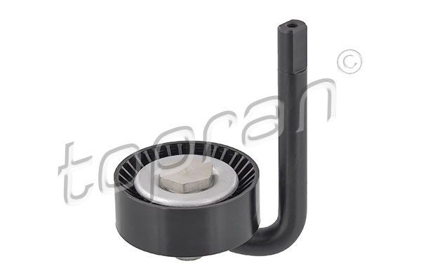 TOPRAN 501 689 Tensioner pulley with tensioner arm, tensioner pulley