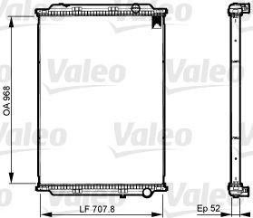 VALEO 733524 Kühler, Motorkühlung für RENAULT TRUCKS Kerax LKW in Original Qualität