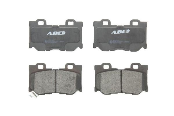 ABE C21049ABE Brake pad set Rear Axle, with acoustic wear warning