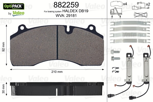882259 Disc brake pads VALEO 882259 review and test