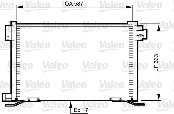 VALEO 818991 Klimakondensator für VOLVO FH 16 LKW in Original Qualität