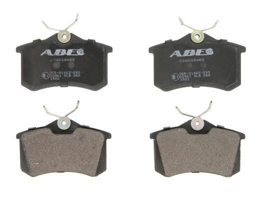 ABE Rear Axle, not prepared for wear indicator Height: 52,9mm, Width: 87mm, Thickness: 17mm Brake pads C2W028ABE buy