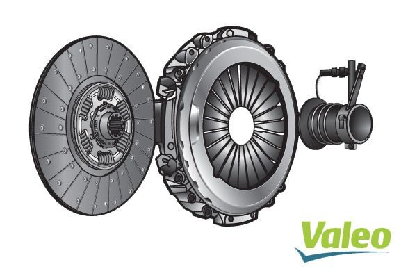 362 VALEO NEW KIT3P with central slave cylinder, with clutch disc, 362mm, 362mm Ø: 362mm Clutch replacement kit 827369 buy