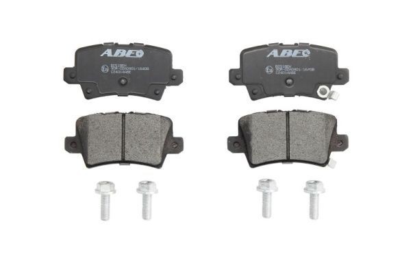 ABE C24014ABE Brake pad set Rear Axle, with acoustic wear warning