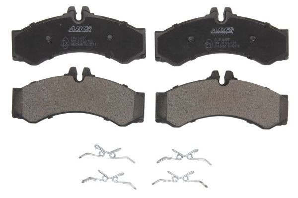 ABE C1W036ABE Brake pad set Front Axle, excl. wear warning contact