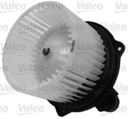 715260 VALEO Heater blower motor KIA for left-hand drive vehicles, without integrated regulator