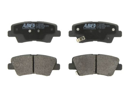C20314ABE ABE Brake pad set RENAULT Rear Axle, with acoustic wear warning