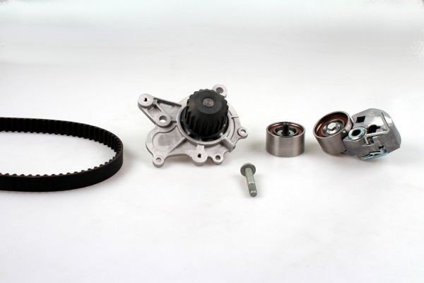 HEPU PK77971 Water pump and timing belt kit with tensioner element, Number of Teeth: 123, Width: 27 mm