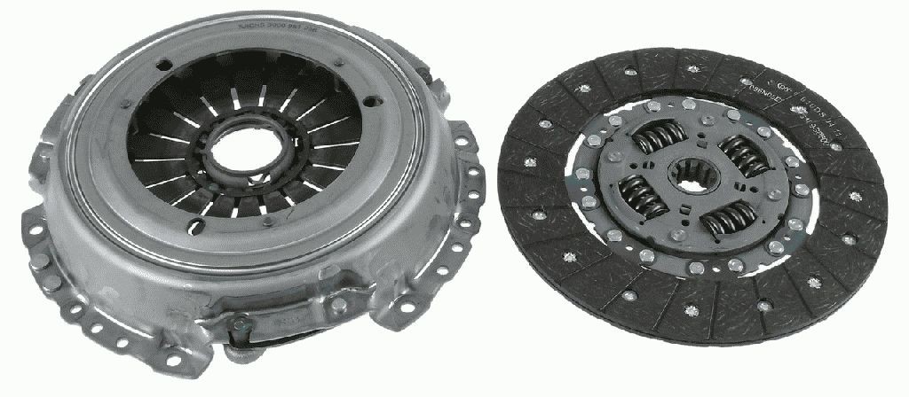 SACHS without clutch release bearing, 260mm Ø: 260mm Clutch replacement kit 3000 951 996 buy