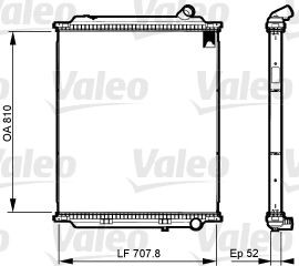 VALEO 733525 Kühler, Motorkühlung für RENAULT TRUCKS Premium 2 LKW in Original Qualität