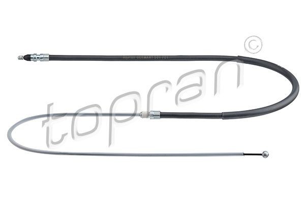 TOPRAN 501 721 Hand brake cable Left Rear, Right Rear