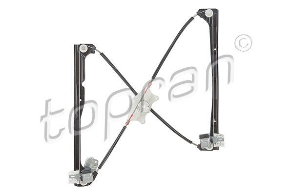 TOPRAN 111 271 Window regulator Left Front, Operating Mode: Electric, without carrier frame, Can only be fitted with original mounting, without electric motor