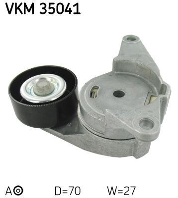 SKF Ø: 70mm, Width: 27mm Tensioner pulley, v-ribbed belt VKM 35041 buy