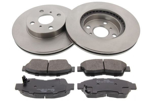 MAPCO 47532 Brake discs and pads set Front Axle, Vented
