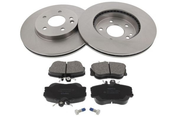MAPCO Front Axle, Vented Ø: 284mm, Brake Disc Thickness: 22mm Brake discs and pads 47807 buy
