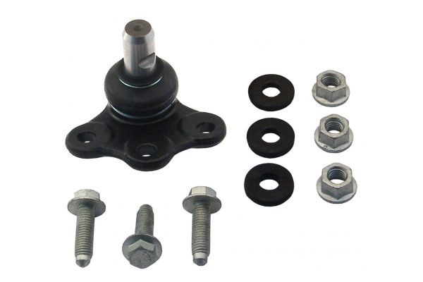 MAPCO 59789 Ball Joint Lower, Front Axle Left, Front Axle Right, with fastening material, 18mm