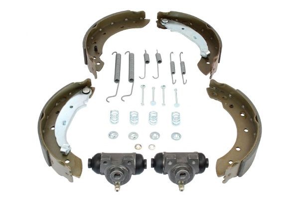 MAPCO Rear Axle, 203 x 38 mm, with wheel brake cylinder, with accessories Width: 38mm Brake Shoes 9745 buy