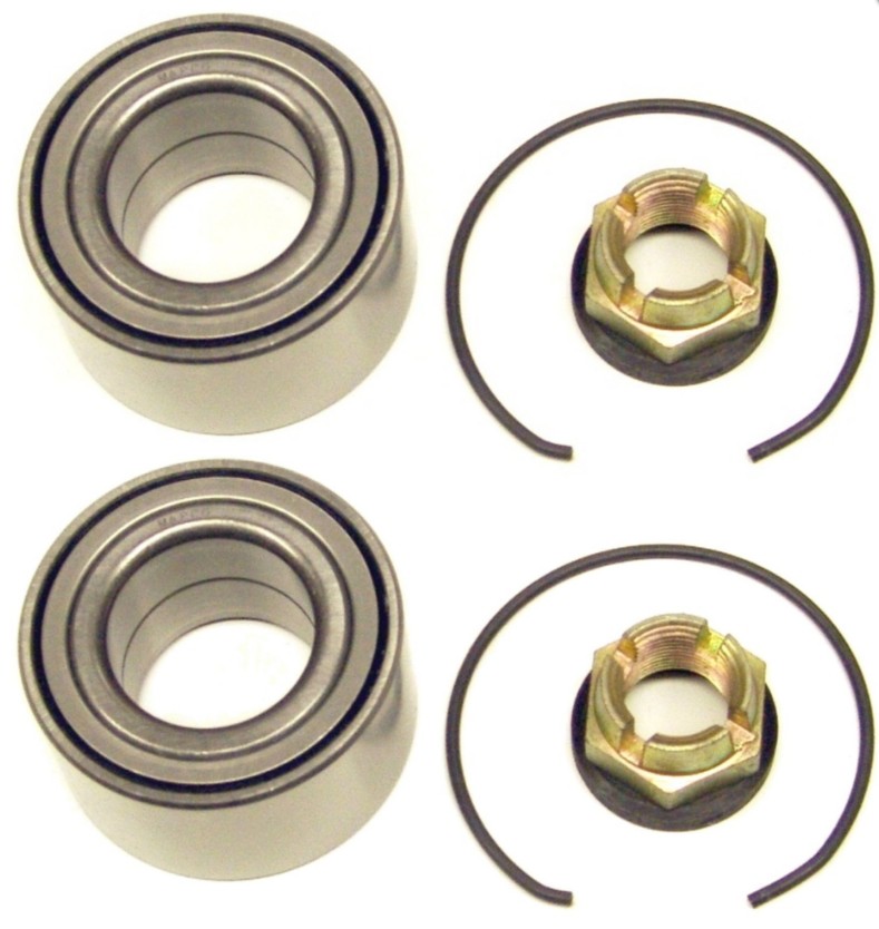 46101 MAPCO Wheel bearings DACIA Front axle both sides, Contains two wheel bearing sets, 65 mm