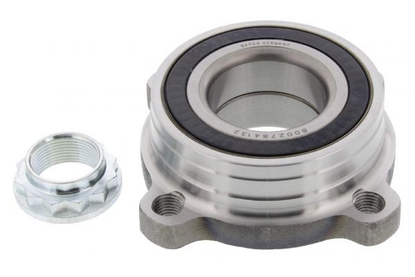 MAPCO 26663 Wheel bearing kit Rear Axle both sides, with ABS sensor ring, 126 mm