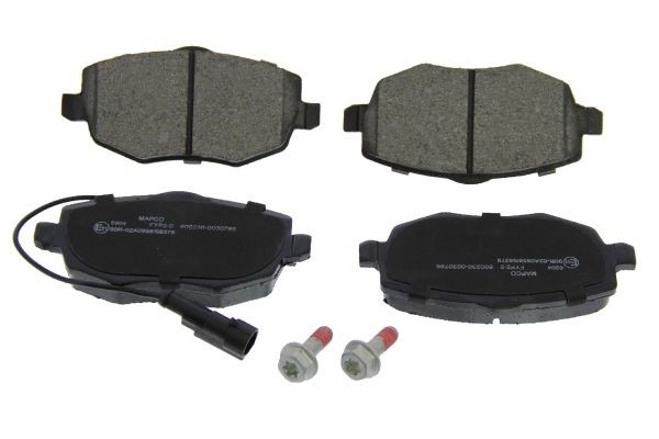 MAPCO 6904 Brake pad set Front Axle, with integrated wear sensor