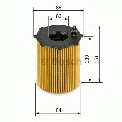 BOSCH 1 457 429 307 Engine oil filter with seal, Filter Insert