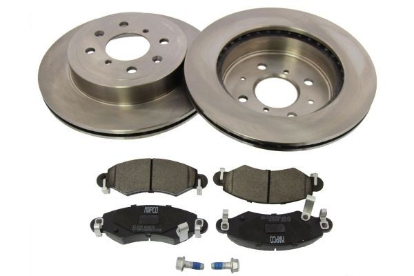 Subaru LEONE Brake discs and pads set MAPCO 47540 cheap