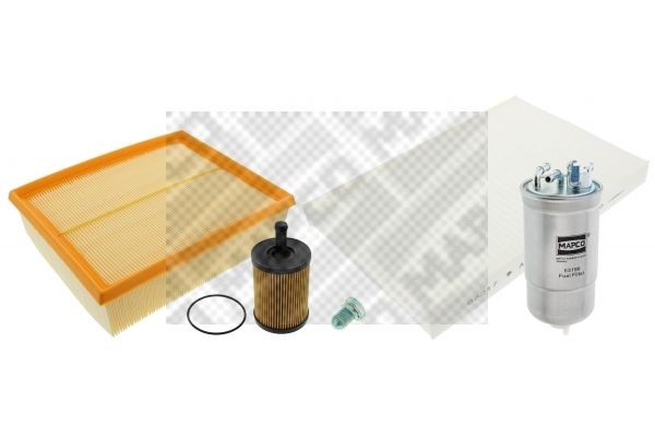 Kit tagliando completo MAPCO con filtro aria, a cinque pezzi/in cinque parti - 68823