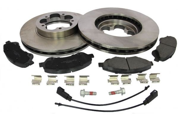 Brake discs and pads set 47666 Ford Focus Mk3 Estate 1.5TDCi ECOnetic 105hp 77kW MY 2021