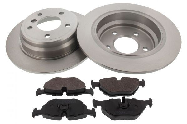 MAPCO 47870 Brake discs and pads set Rear Axle, solid