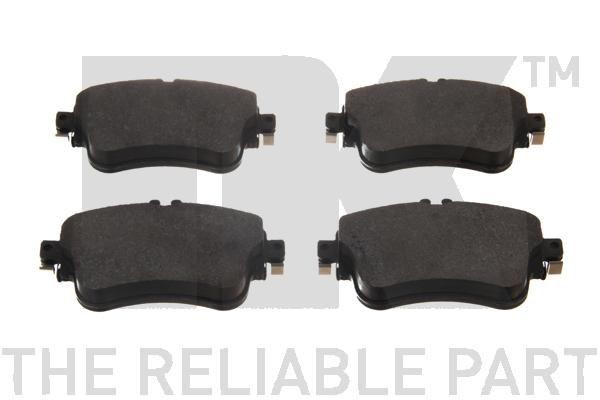 NK 223372 Brake pad set prepared for wear indicator, with anti-squeak plate, without accessories, with accessories