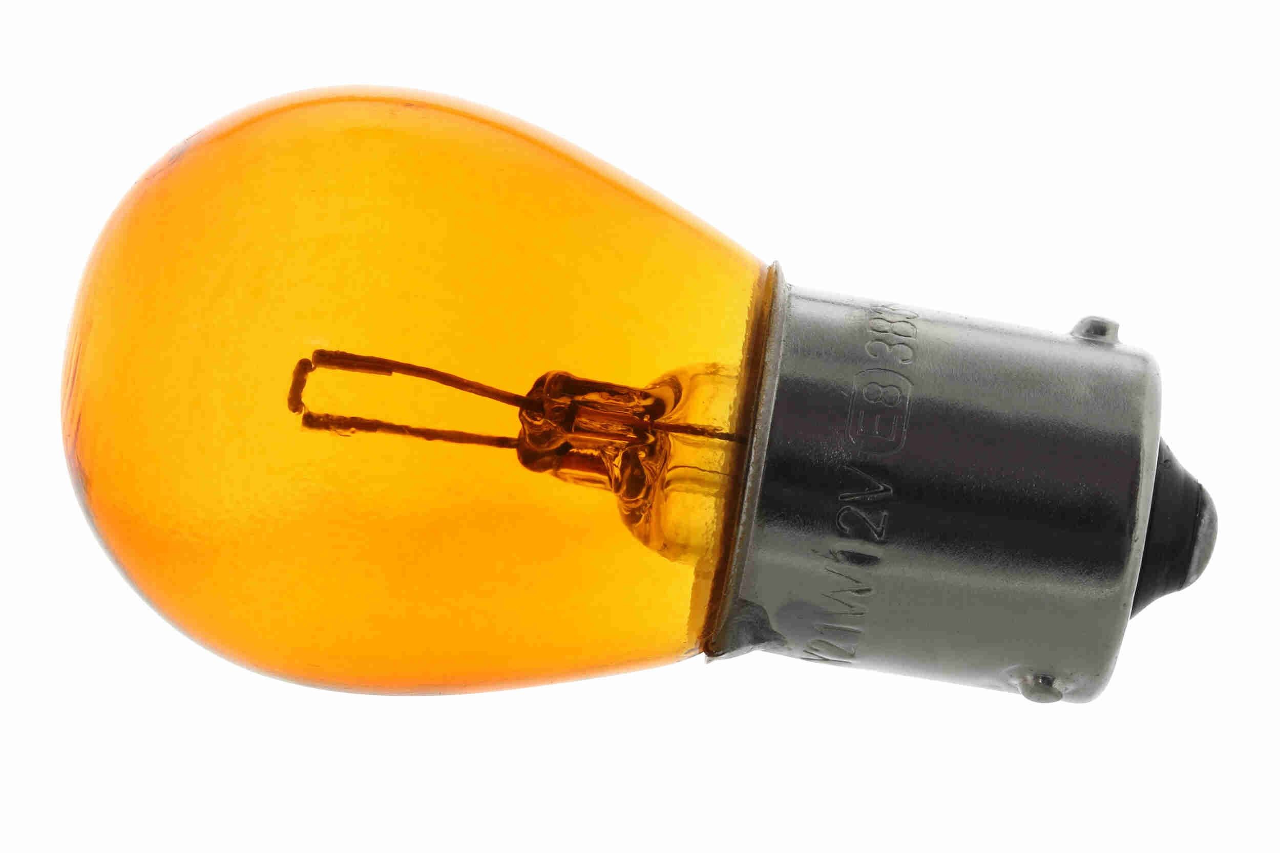 VEMO PY21W Bulb, indicator Orange 12V 21W, PY21W, outer