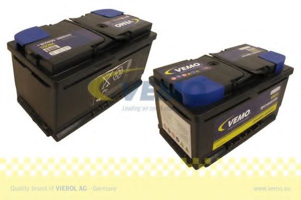 V99-17-0016-1 VEMO 580 045 072 L Batterie 12V 80Ah 720A B3/B4 wartungsfrei, Pluspol  links, auslaufsicher, mit Ladezustandsanzeige