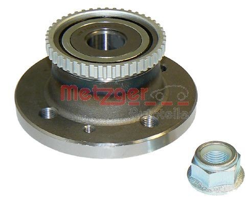 METZGER WM 1091 Wheel bearing kit with wheel hub, 133 mm