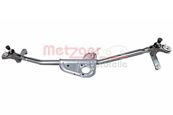METZGER 2190178 Wiper Linkage for left-hand drive vehicles, Front, without electric motor