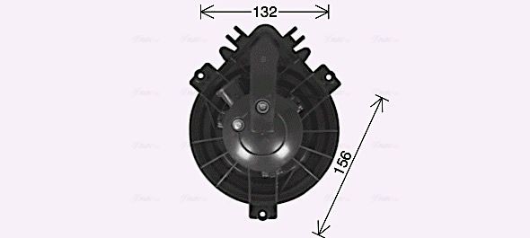 AVA COOLING SYSTEMS BW7532 Cooling fan BMW E61 530xi 3.0 272 hp Petrol 2010 price