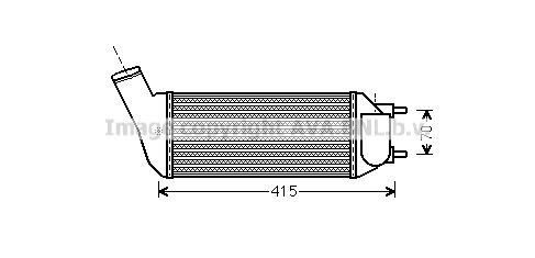 AVA COOLING SYSTEMS PE4341 Intercooler 0384-P3