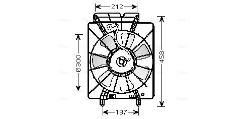 AVA COOLING SYSTEMS HD7533 Fan, radiator 38615-PNB-003