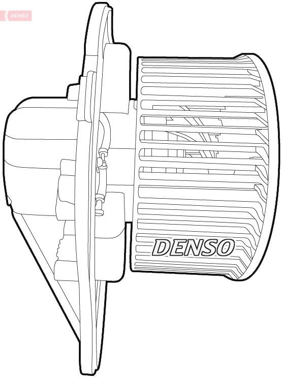 DENSO DEA02001 Interior Blower for left-hand drive vehicles, without resistor