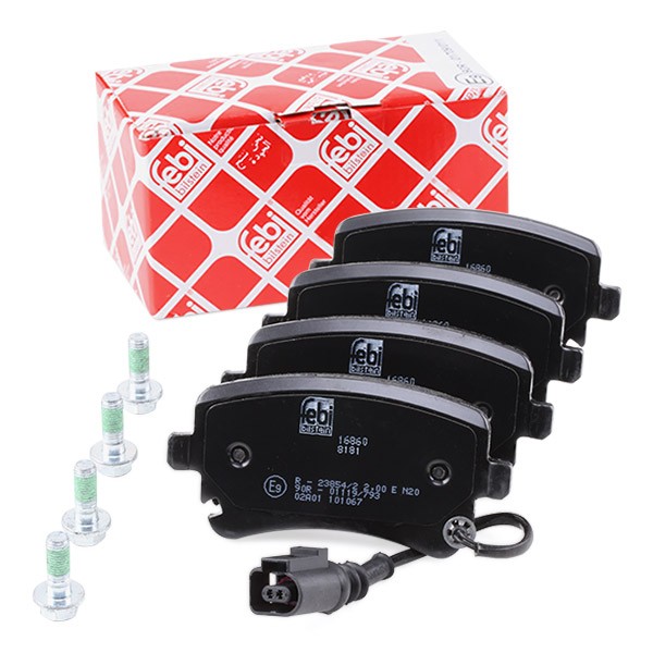 FEBI BILSTEIN Brake pad kit 16860 for VW MULTIVAN, TRANSPORTER